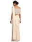 Star Embroidered Saree- Ivory