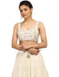 Embroidered Lehenga Saree Set- Ivory