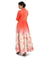Long Dress with Shirt Detail- Coral Pink