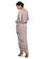 Georgette Draped Dress- Grey