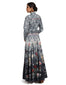 Double Breasted Anarkali with Churidar- Teal