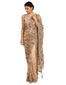 Handcrafted Saree with Blouse- Peach