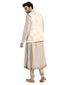 Overlap Printed Nehru Jacket- Jade
