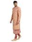Classic Sherwani Set with Centre Front Slit- Light Pink