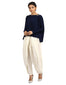 T-Shirt with Embroidered Epaulets- Navy
