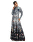 Double Breasted Anarkali with Churidar- Teal
