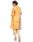 Color Block Shirt Dress- Yellow