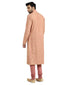 Embroidered Applique Kurta Set- Salmon