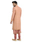 Classic Sherwani Set with Centre Front Slit- Light Pink