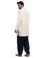 Double Pocketed Short Kurta- Ivory