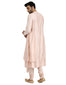Asymmetric Kurta with Centre Drape- Light Pink