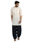 Double Pocketed Short Kurta- Ivory