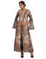 Asymmetric Kurta with Pants and a Stole- Beige