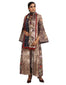 Asymmetric Kurta with Pants and a Stole- Beige