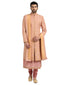 Classic Sherwani Set with Centre Front Slit- Light Pink