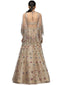 Embellished Cape with Hand Embroidery- Grey