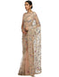 Handcrafted Saree with Blouse- Ivory