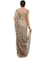 Hand-Embroidered Saree Set- Grey