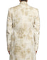 Printed Sherwani with Kurta & Trousers- Salmon