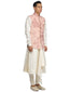 Single Button Nehru Jacket- Salmon