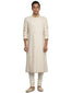 Embroidered Kurta- Ivory