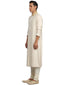 Embroidered Kurta- Ivory
