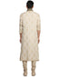 Kurta Set with Resham Embroidery- Taupe