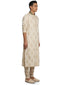 Kurta Set with Resham Embroidery- Taupe