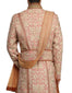Sherwani with Pre-Pleated Stole & Kamarbandh - Salmon
