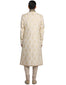 Silk Embroidered Sherwani Set- Ivory