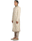 Silk Embroidered Sherwani Set- Ivory