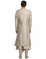 Brocade Sherwani Set- Taupe