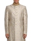 Brocade Sherwani Set- Taupe