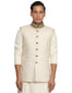 Classic Nehru Jacket with Minimalistic Detailing - Ivory