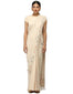Drape Embroidered Saree- Ivory