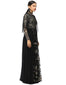 Draped Anarkali with Churidar- Black