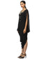 Innovative Drape Dress- Black