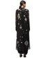 Graphic Embroidered Kurta Set with Dhoti Pants- Black