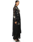 Graphic Embroidered Kurta Set with Dhoti Pants- Black