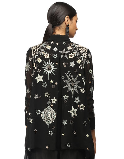 Drape Shirt- Black