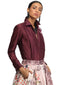 Draped Lehenga with Shirt- Aubergine