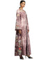 Asymmetric Kurta with Pants and a Stole- Auberginie