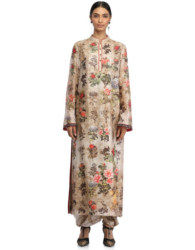 Khadi Balloon Pants- Beige