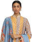 Silk Kurta Set with Mural Print