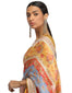 Printed Maheshwari Linen Saree- Red