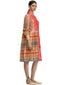 Color Block Shirt Dress- Red