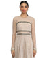 Kurta Set with Star Embroidered Dupatta- Oyster Grey