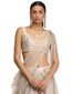 Embroidered Lehenga Saree Set- Oyster Grey
