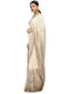 Embroidered Saree with Blouse- Oyster Grey