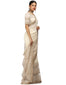 Embroidered Saree with Blouse- Oyster Grey